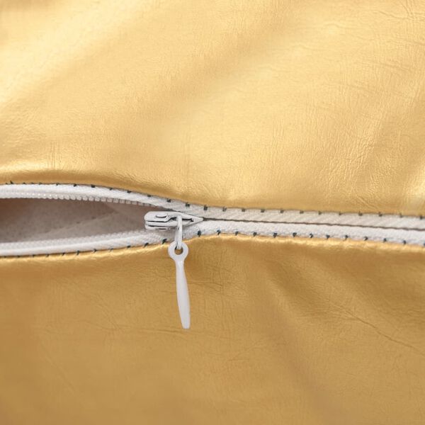 vidaXL Set jastuka od PU kože 2 kom 60x60 cm boje zlata