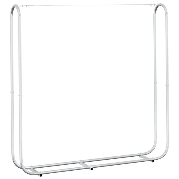 vidaXL Stalak za drva za ogrjev 150x25x150 cm Pocinčani čelik