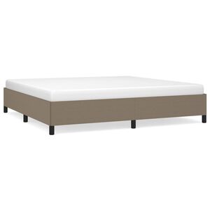 vidaXL Okvir za krevet bez madraca smeđesivi 200x200 cm od tkanine