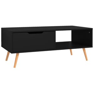 vidaXL Stolić za kavu crni 100 x 49,5 x 43 cm od konstruiranog drva