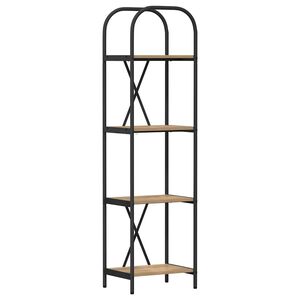 vidaXL Polica 4 razina 40 x 30 x 146 cm Konstruirano drvo