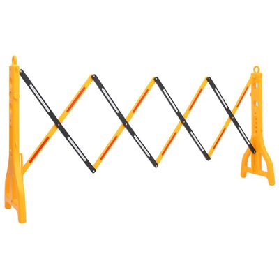 vidaXL Sklopiva prometna barijera žuto-crna 250 x 38 x 96 cm