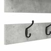 vidaXL Vje&scaron;alica za kapute na zidu Zidne Betonski sivi 90 x 15 x 36 cm