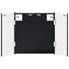 vidaXL Kabinet za mete DELFT Crna 52,5 x 10,5 x 53,5 cm