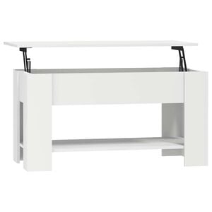 vidaXL Stolić za kavu bijeli 101x49x52 cm od konstruiranog drva