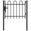 vidaXL Ogradna vrata BOXTEL 103 x 124,5 cm Čelik s prahom premazan