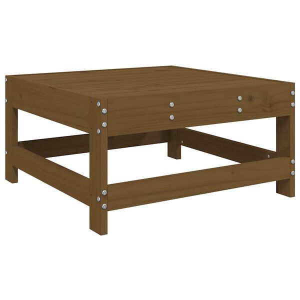 vidaXL Vrtni tabure s jastukom smeđa boja meda od masivne borovine