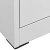 vidaXL Ormarić za spise svjetlosivi 90 x 46 x 164 cm čelični