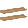 vidaXL Polica na zidu 2 pcs Smeđa 40 x 9 x 3 cm Konstruirano drvo