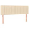 vidaXL Krevet box spring s madracem LED krem 140x200 cm od tkanine