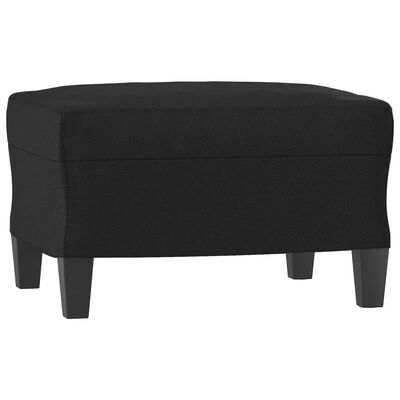 vidaXL 3-dijelni set sofa s jastucima crna od umjetne kože