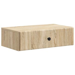 vidaXL Stolna montirana na zid Hrast sonoma 59 x 34,5 x 17 cm