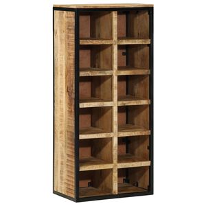 vidaXL Ormar za cipele 50 x 30 x 110 cm Čvrsto drvo manga Smeđa