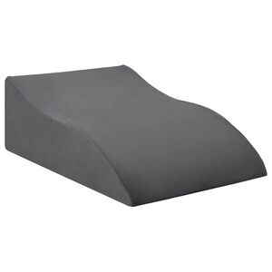 vidaXL Jastučić za noge 68 x 41 x 21 cm PU pjena Siva