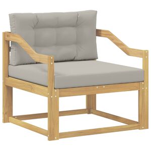 vidaXL Srednja sofa za van Poliester Bijela