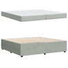 vidaXL Krevetna konstrukcija Svijetlo siva 200 x 200 cm tkanina