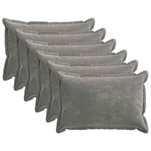 vidaXL Presvlaka za jastuk 6 pcs HOUTEN Tamnosiva 50 x 75 cm
