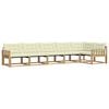 vidaXL Set vanjskih sofa 6 kom. Bijela i krem