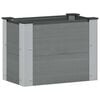 vidaXL Povi&scaron;ena vrtna gredica Siva 50 x 30 x 36 cm alu.