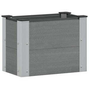 vidaXL Povi&scaron;ena vrtna gredica Siva 50 x 30 x 36 cm