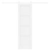 vidaXL Klizna vrata ORKDAL Bijelo 61 x 198,5 cm Čvrsto borovo drvo