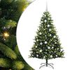 vidaXL Umjetno rasklopivo božićno drvce 150 LED-a Zelena 150 cm