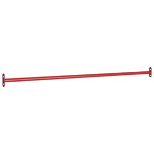 vidaXL Prečka za prevrtanje 125 cm čelična crvena