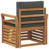 vidaXL Set vanjskih sofa Čvrsto drvo akacije i poliester Prirodna
