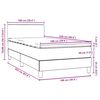 vidaXL Box Spring krevet s madracem tamno zeleni 100x220 cm bar&scaron;un