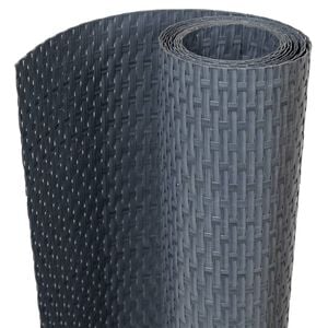 vidaXL Balkonski zasloni 5 kom antracit 255 x 19 cm od poliratana