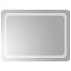 vidaXL LED kupaonsko ogledalo s ogledalom *Transparent*an 80 x 60 cm