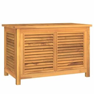 vidaXL Vrtna kutija za pohranu s vrećom 90x50x58 cm masivna tikovina
