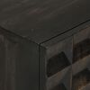 vidaXL Komoda crna 55 x 34 x 75 cm od masivnog drva manga i željeza