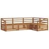 vidaXL Set vanjskih sofa 4 pcs Prirodna Čvrsto drvo akacije