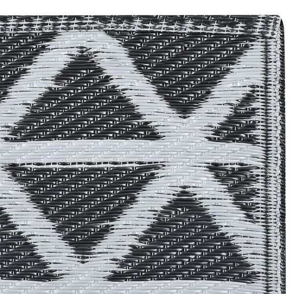 vidaXL Vanjski tepih ARAKIL crni 160 x 230 cm PP