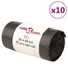 vidaXL Vreće za smeće 250 kom crne 35 L