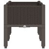 vidaXL Vrtna sadilica s nogama smeđa 80 x 40 x 42 cm PP