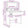 vidaXL Stolovi za presvlačenje u spavaćoj sobi s ladicama Staro drvo