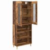 vidaXL Highboard Staro drvo 69,5 x 34 x 180 cm