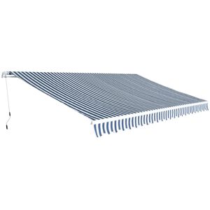 vidaXL Tenda na Ručno Sklapanje 500 cm Plavo-Bijela
