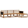 vidaXL Set vanjskih sofa 4 kom. Prirodna Čvrsto drvo akacije