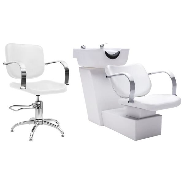 vidaXL Jedinica za pranje kose sa salonskom stolicom od umjetne kože