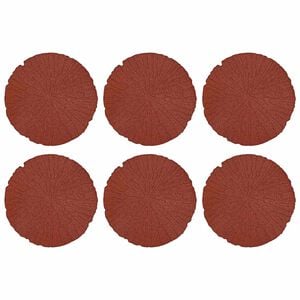 vidaXL Kamen za hodanje 6 pcs Crvena &Oslash; 45 x 1,8 cm Guma