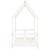 vidaXL Okvir za dječji krevet bijeli 70 x 140 cm od masivne borovine