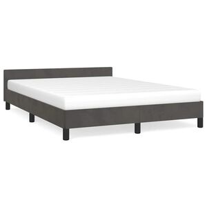 vidaXL Okvir za krevet bez madraca tamnosivi 140 x 190 cm bar&scaron;unasti