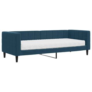 vidaXL Dnevni krevet s madracem plavi 80 x 200 cm bar&scaron;unasti