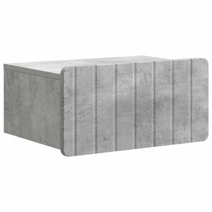 vidaXL Noćni ormarić za montažu na zid Betonska siva 49 x 34,5 x 24 cm