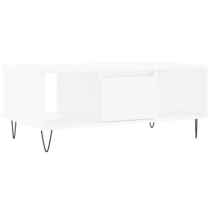 vidaXL Stolić za kavu bijeli 90 x 50 x 36,5 cm od konstruiranog drva