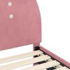 vidaXL Krevet za djecu s uzglavljem Ružičasta 90 x 200 cm Bar&scaron;un