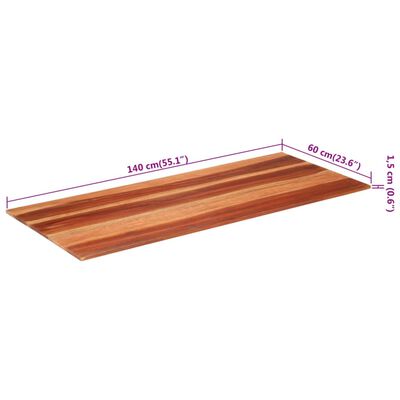 vidaXL Stolna ploča od masivnog drva bagrema 15 - 16 mm 60 x 140 cm